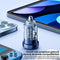 AdroitGoods USB Autolader voor Mobiele Telefoons - Dubbele USB - Snellader - Type C - 45W - Blauw