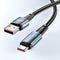 AdroitGoods USB-C Kabel - 100cm - Snellader - Nylon Gevlochten - 6A Oplaadkabel - 480 Mbps
