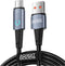 AdroitGoods USB-C Kabel - 200cm - Snellader - Nylon Gevlochten - 6A Oplaadkabel - 480 Mbps