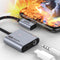 AdroitGoods USB-C naar 3.5mm AUX/Oplaad Adapter - Hoge Kwaliteit Audio en Opladen voor USB-C Apparaten