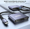 AdroitGoods USB C naar Dual HDMI - 4K@60hz/30hz - Dual HDMI Adapter- USB C Hub - USB 3.0 (5Gbps) - USB-C Opladen (tot 87W)