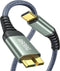 AdroitGoods USB-C Naar Micro-B kabel - Harde Schijf Kabel - Micro B 3.0/5Gbps - 100cm - Nylon Braided