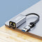 AdroitGoods USB-C / USB-A Naar Lan Netwerk Ethernet Adapter - 10/100 Mbps - Internet - Grijs