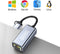 AdroitGoods USB-C / USB-A Naar Lan Netwerk Ethernet Adapter - 10/100/1000 Mbps - Internet - Grijs