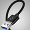 AdroitGoods Usb Verlengkabel 1 meter - USB 3.0 - Zwart