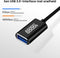 AdroitGoods Usb Verlengkabel 1 meter - USB 3.0 - Zwart