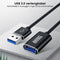 AdroitGoods Usb Verlengkabel 2 meter - USB 3.0 - Zwart