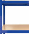 vidaXL - Opbergrekken - 3 - st - 5-laags - staal - en - bewerkt - hout - blauw