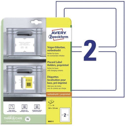 Avery 8002-5 - Positioneer etiket - 160x120mm 3-talig - (5 vel)
