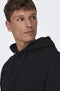ONLY & SONS ONSCERES - Hoodie - Trekkoord capuchon 2 steekzakken - Zwart
