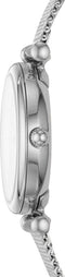 Fossil Carlie ES4432 - Dameshorloge 28 mm - Zilverkleurig - 5 ATM