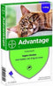 Advantage 40 Tegen Vlooien - <4kg - 4 x 0,4 ml - Adult