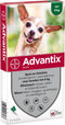 Advantix Spot On 40 Anti Vlooien en Teken Druppels Hond tot 4 kg 4 pipetten