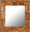 vidaXL - Wandspiegel - 60x60 - cm - massief - gerecycled - hout