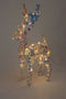 Christmas Decorations Kerstverlichting figuur -rendier - regenboog gekleurd- 37 cm - 50 leds - warm wit