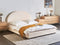 VAUCLUSE - Tweepersoonsbed - Lichtbeige - 160 x 200 cm - Polyester