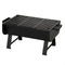Barbecue Draagbare Aktive Staal 45 x 25 x 30 cm Zwart (2 Stuks)