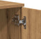 vidaXL - Tv-meubel - 140x35x40 - cm - bewerkt - hout - artisanaal - eikenkleur
