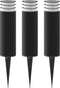 Calex Smart Outdoor 24V - Set van 3 Grondspots - RGB en Warm Wit Licht - Zwart (3 stuks)