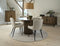 Dressoir Donkerbruin - Eikenhout & Metaal - 45x140x76cm - Dressoir Nola Smoked - Giga Living