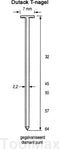 Dutack T-nagel 57 mm - 1000 Stuks