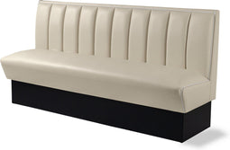 Bel Air Dinerbank Single Booth HW-180 Off White