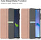 Lunso - Geschikt voor Lenovo Tab P11 Pro Gen 2 (2e generatie) - Tri-Fold Bookcase hoes - Rose Goud