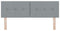 vidaXL - Hoofdbord - met - Knoppen - Lichtgrijs - 160 - cm - Stoffering