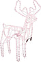 vidaXL - Kerstfiguur - rendier - met - bewegende - kop - warmwit - 76x42x87 - cm
