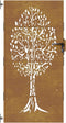 vidaXL - Poort - 85x175 - cm - boomontwerp - cortenstaal