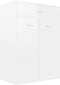 vidaXL - Schoenenkast - 60x35x84 - cm - bewerkt - hout - hoogglans - wit
