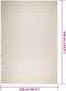 vidaXL - Vloerkleed - ZIZUR - room - binnen - en - buiten - 240x340 - cm - jute - look