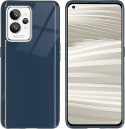 iMoshion Hoesje Geschikt voor Realme GT2 Pro Hoesje Siliconen - iMoshion Color Backcover - Donkerblauw