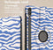 imoshion Tablet Hoes Geschikt voor Samsung Galaxy Tab S9 11.0 inch FE Plus - imoshion 360° Draaibare Design Bookcase 2.0 - Meerkleurig /White Blue Stripes
