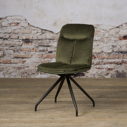 SIDD Rota swivel sidechair - Lush 867-232 Green