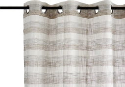 Giftdecor Gordijn Stripes 140 X 260 Cm Polykatoen Donkergrijs
