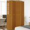 vidaXL - Kamerscherm - met - 4 - panelen - massief - paulowniahout - bruin