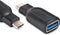 Club3D CAA-1521 - USB 3.2 Gen 1 Adapter - 1x USB-C naar 1x USB 3.0 - Zwart