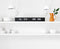 Cloudnola – Timeline Zwart – 24 uur - Flip Klok – Tafelklok – Wandklok – 65 x 8 x 8 cm