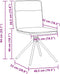 vidaXL - Eetkamerstoelen - 2 - st - stof - zwart