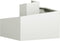 vidaXL - Tuinplantbak - Wit - 60x60x50 - cm - Staal