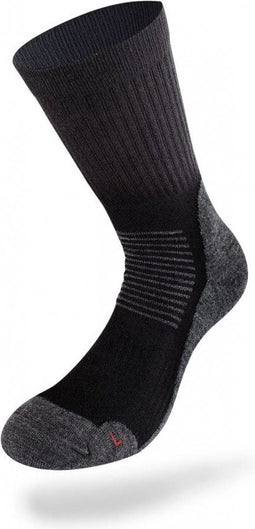 Lenz Wandelsokken Trekking 4.0 Polypropyleen Zwart/grijs Maat 39-41