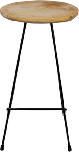 HSM Collection Barkruk - teak/ijzer