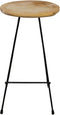 HSM Collection Barkruk - teak/ijzer