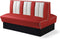 Bel Air Dinerbank Double Booth HW-150DB Rood
