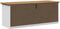 vidaXL - Gangbank - BODO - 114x40x45 - cm - wit - en - bruin