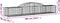 vidaXL - Schanskorven - 12 - st - gewelfd - 300x50x40/60 - cm - gegalvaniseerd - ijzer