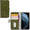 Mobilize Apple iPhone 11 Pro Max - Bookcase Hoesje - 3 Pasjeshouder - Groen
