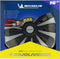 Michelin Wieldoppen 16 inch - NVS - Zilver/zwart (set van 4)