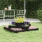 vidaXL - Plantenbak - 83x83x27 - cm - massief - grenenhout - zwart